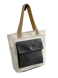 GLOWIC Large Canvas Tote Bags for Women with Zipper | Shopping Bag for Grocery, Travel, Beach | Shoulder Handbags for Women, College Bags for Girls Stylish Trendy(WBAG-34)