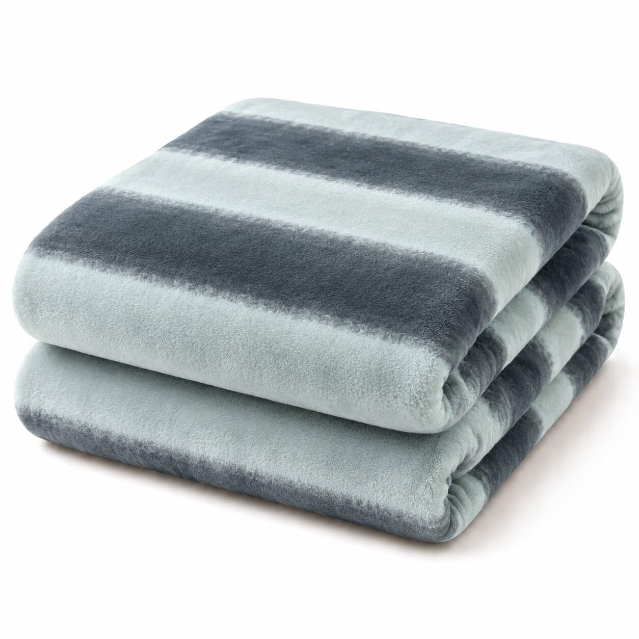 Rubru Leo Flannel AC Blanket | Ultra-Soft Lightweight Blanket for Year-Round Use | Warm, Cozy and Machine Washable, Ice Grey, Double Kafalo