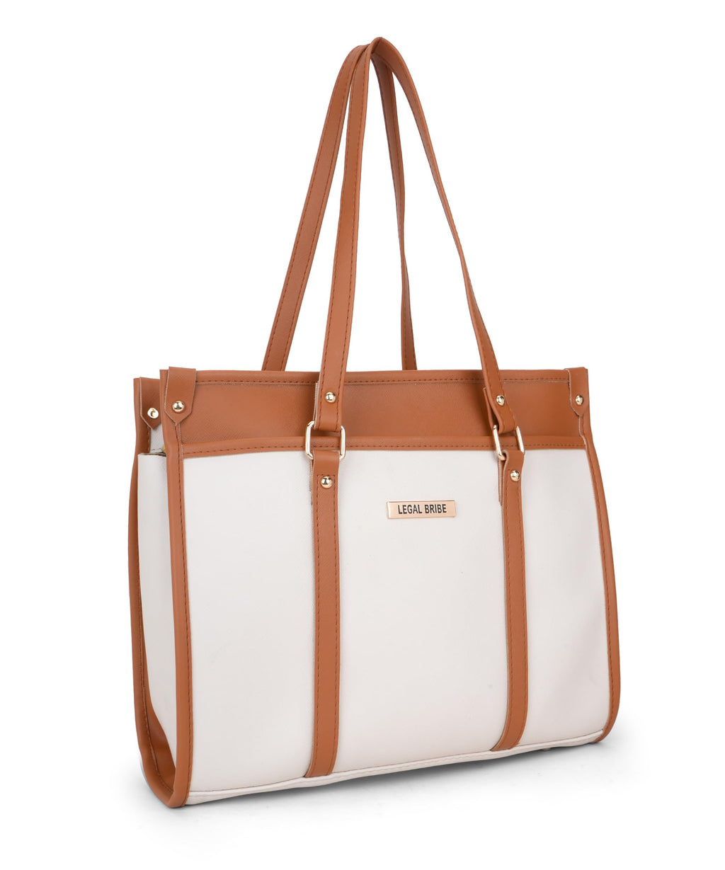 LEGAL BRIBE Stunning Tote Bag (White)