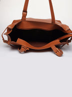 Carrylux Soft PU Textured Tote Bag for Women