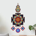 Artvibes Hamsa Hand Evil Eye Wall Hanging Decor for Home Entrance | Nazar Battu Protection Ornament | Spiritual Boho Wall Art for Living Room | Hallway | Office and Gift Idea (WH_85134N)
