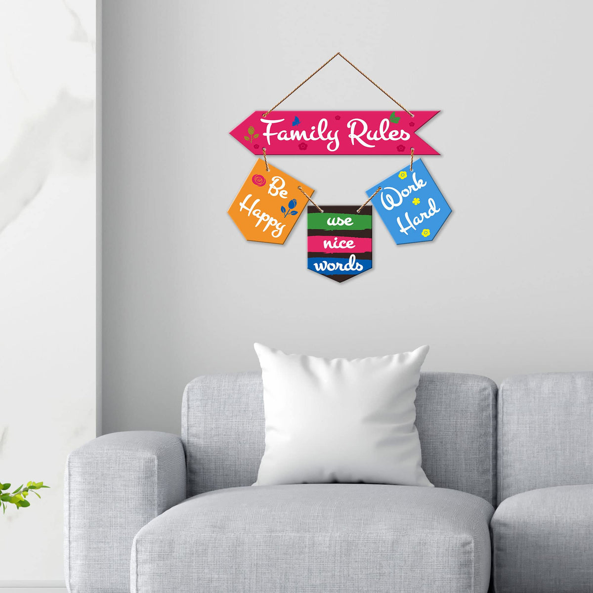 Artvibes Wall Hanging Home Decorative Wall Art for Living room | Bedroom | Gifts | Wall Hanger for Decoration | Modern Decor | Artwork | Wall Sculpture | Signs & PlaquesArt Print (WH_6404NR)