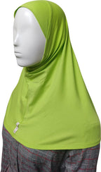 MINI HIJAB JERSEY WOMEN'S COLLECTION: Embrace Modesty with Fashion and Confidence COL AQUA (FLUORESCENT GREEN)