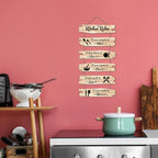 Artvibes Kitchen Rules Printed Wooden Wall Hanging For Cafe | Kitchen | Restaurants | Quotes Decor Item | Kitchen Quotes Wall Hanging | Wall Sculpture | Signs & Plaques | Gift Items (WH_3235N)