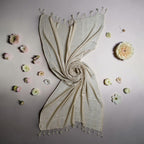 STOLE STUDIO Elegant Luxurious Sequence Viscose Stole Scarf (Beige)