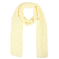 IBA ISBA COLLECTIONS Crinckle Cotton Hijab | Scarves with Pearls Studded | 108 * 90 cms | (Cream 1)