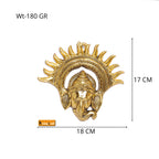 Prince Home Decor & Gifts Metal Golden Ganesha Wall Hanging Sculpture Lord Ganesh Idol Ganpati Lucky Feng Shui Wall Decor Arts,Religious Idol,Showpiece Figurines.