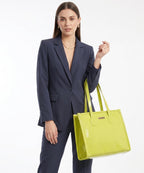 LEGAL BRIBE Textured Tote bag (Glossy Light Green)