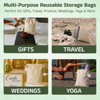 INN COMFORT Cotton Muslin Storage Bag for Shoes, Travel & Accessories