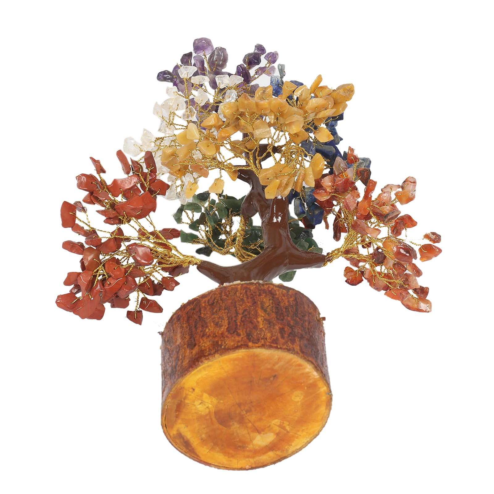 AMOKRI 7 Chakra Crystal Tree with 500 Beads, Feng Shui Healing Crystal Bonsai for Positive Energy, Home Decor, Office Desk, Meditation, Reiki, Vastu and Spiritual Gift