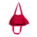 AQVA Solid Cotton Canvas Tote Bag for Women with Magnetic Button Closure | Large Capacity | Stylish Multipurpose Handbag | Resuable Shoulder Bag for for Laptop, Office & Travel (Hot Pink)