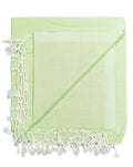 Arvore Bunkaar Pure Handloom 100% Soft Desi Bamboo Viscose Soft Bhagalpuri Andi Chadar/Summer Blanket/Khes/Top Sheet/AC Blanket/Odhne wali Chadar (Green, Plain, 1, Bhagalpuri Chadar) Kafalo