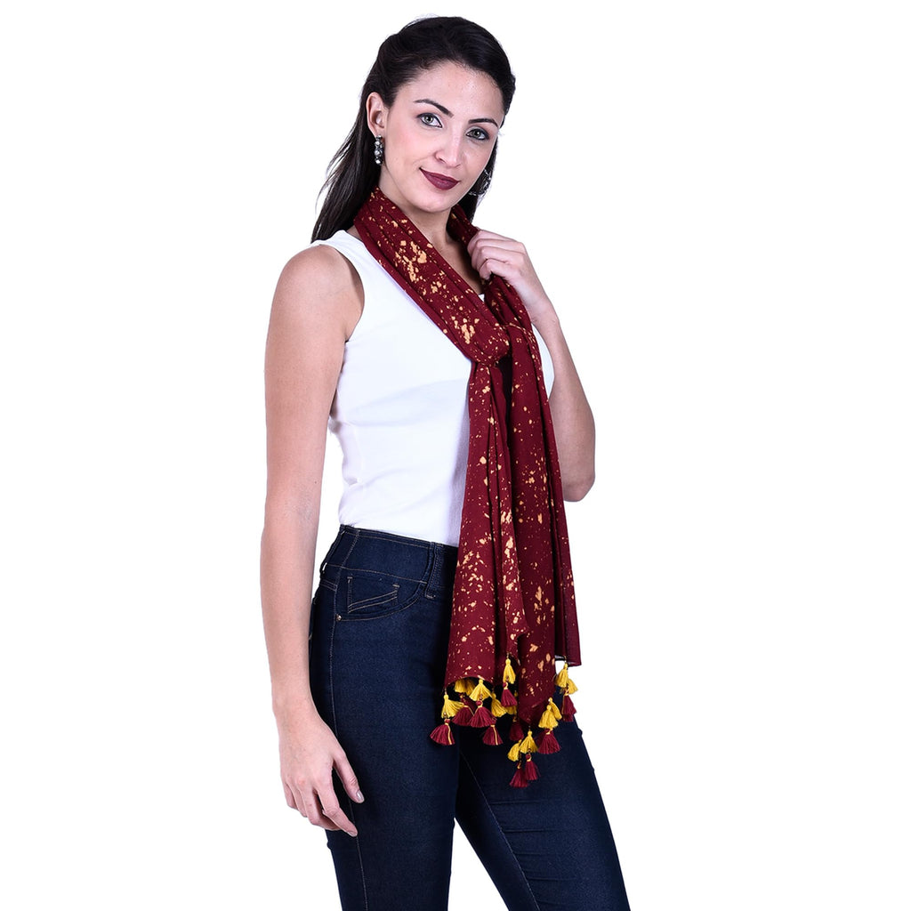 PALATT Cotton Scarf for Women | Lightweight Summer Stole for Women | Soft Breathable Ladies Scarf | Size 70 x 180 cm