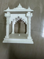 3D Printed Temple Mandir, White Decorative Religious Model