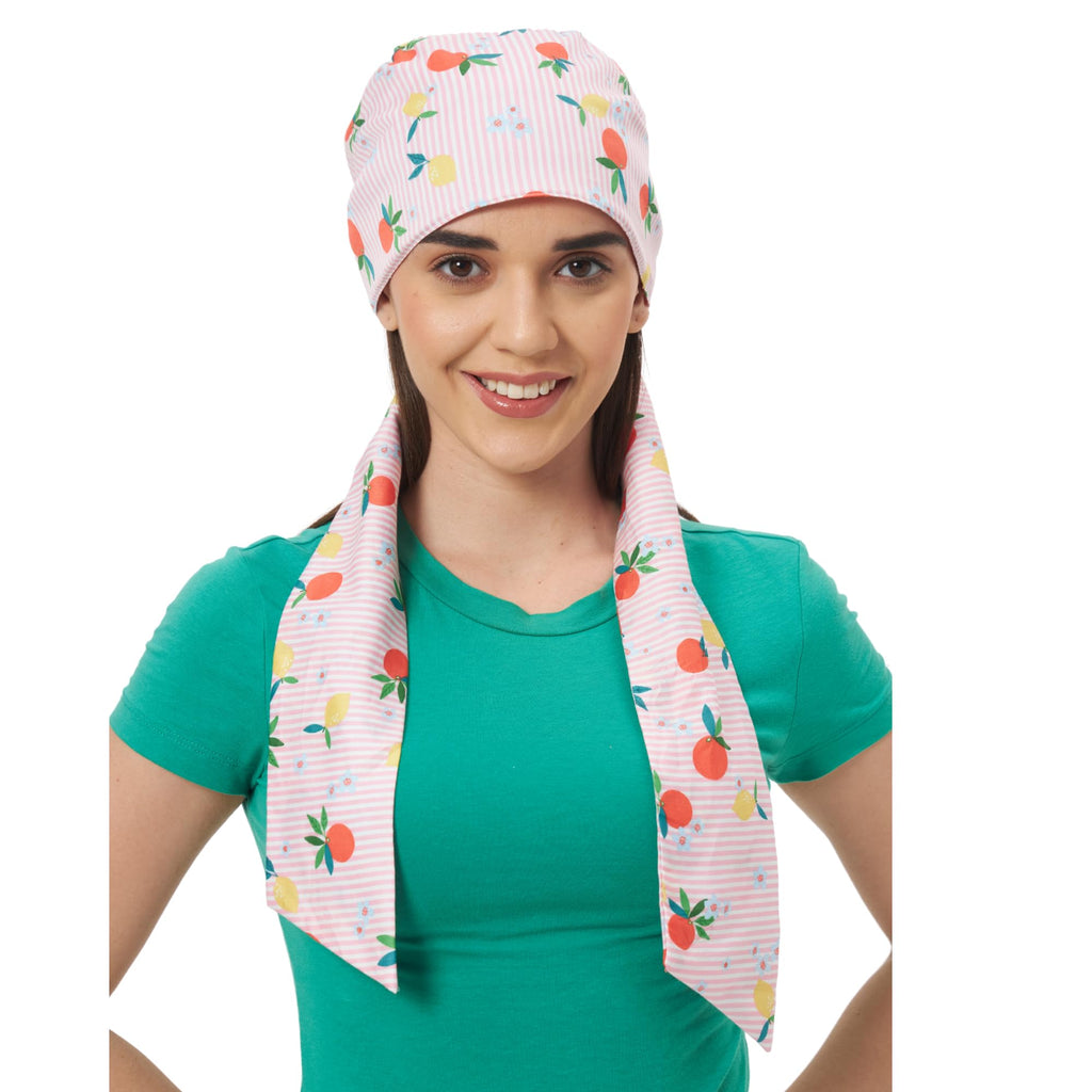 The Headscarves Cotton Printed Headscarf for Women – Soft Chemo Headwear, Stylish Hijab Cap, Breathable Headwrap for Hair Loss, Modest Fashion Scarf & Cancer Turban