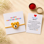 The Baby First Box Handmade Crochet Baby First Rakhi for Kids Brother Sister | Soft Cotton Raksha Bandhan Rakhi for Boys Girls |