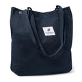 PALAY Corduroy Tote Bag for Woman Men, Large College Dark Blue