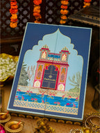 Pashmoda His and Her Gift Set of Zari Stoles With Wooden Gift Box