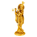 SVARUP Brass Krishna Murti in Gold Color Heigh 10 Inch
