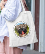 Beertree Wildly Chic Unisex Printed Tote Bag with Zip, 100% Organic Cotton