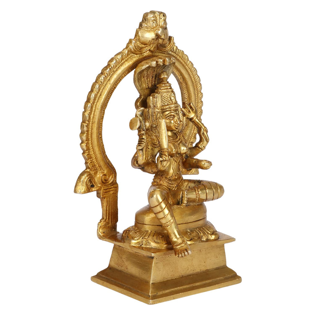 ARTVARKO Brass Mariamma Durga Mariamman Devi Mariaai Maariamma Amman Idol Height 7 Inch.