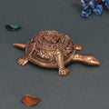 ARTVARKO Brass Tortoise Ganesha for Good Luck Showpiece Turtle Kachua Ganesh Tortoise for Shree Yantra Feng Shui Vastu Long Life Career 6.5 Inch