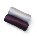 ABZURA Premium Muna Satin Scarf | Soft, Shiny & Stylish | Pack of 2 | 200 cm x 70 cm (SILVER-WINE)