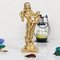 ARTVARKO Brass Lord Baby Krishna in the Lap of Mother Yashoda Idol Statue Temple Puja Office Home Décor Showpiece Gift 6 Inch.