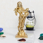 ARTVARKO Brass Lord Baby Krishna in the Lap of Mother Yashoda Idol Statue Temple Puja Office Home Décor Showpiece Gift 6 Inch.
