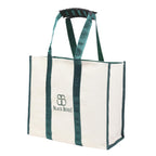 BLACKBOXES Big Eco Cotton Canvas Shopping Bags for Carry Milk Grocery Fruits Vegetable with Reinforced Handles jhola Bag - Kitchen Essential (Pack of 1)