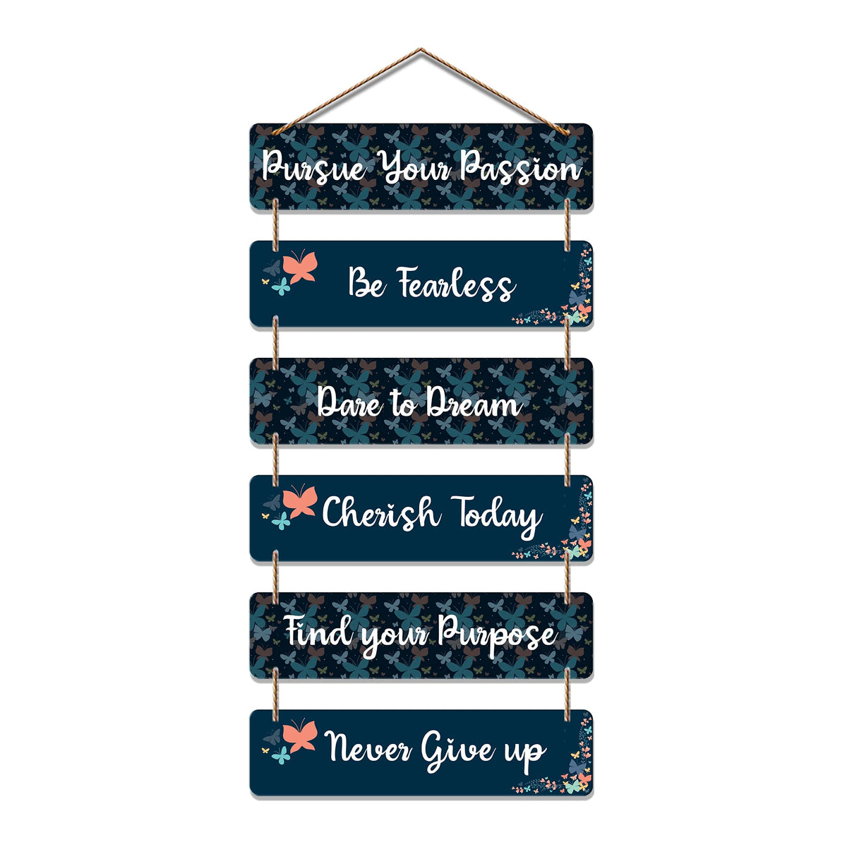 Artvibes Pursue Your Passion Motivational Quote Wooden Wall Hanger | Quotes Decor Item | Motivational Wall Decor | Wall Poster | Graphic Art | Gift Items | Office Wall Decoration Items (WH_3246N)