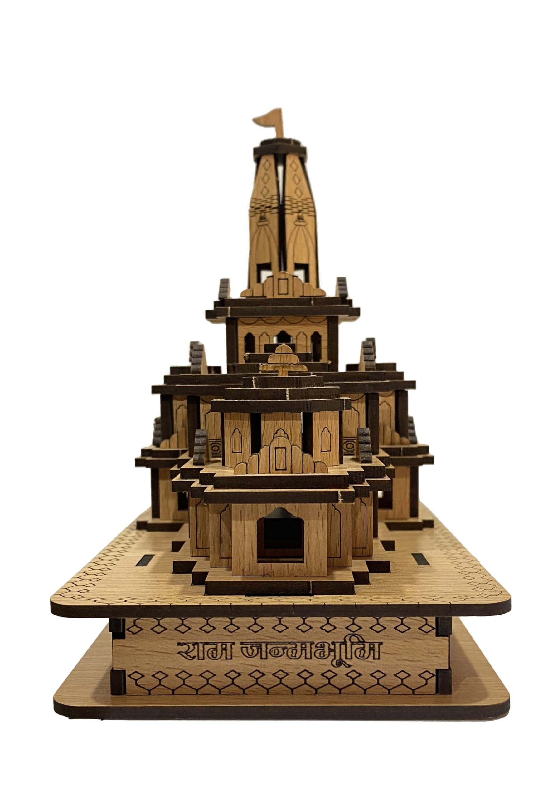 Ayodhya Ram Mandir 3D Model Wooden Temple