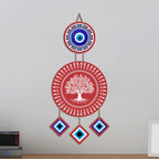 Artvibes Tree of Life Evil Eye Wall Hanging for Home Entrance Decor | Nazar Battu Protection Hanging for Living Room Bedroom Office | Vastu Positive Energy MDF Decorative Gift (WH_85122N)