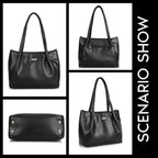 SPOTIC Synthetic Leather Premium Tote Handbag for Women – Elegant Large Shoulder Bag for Office, Work & Daily Use