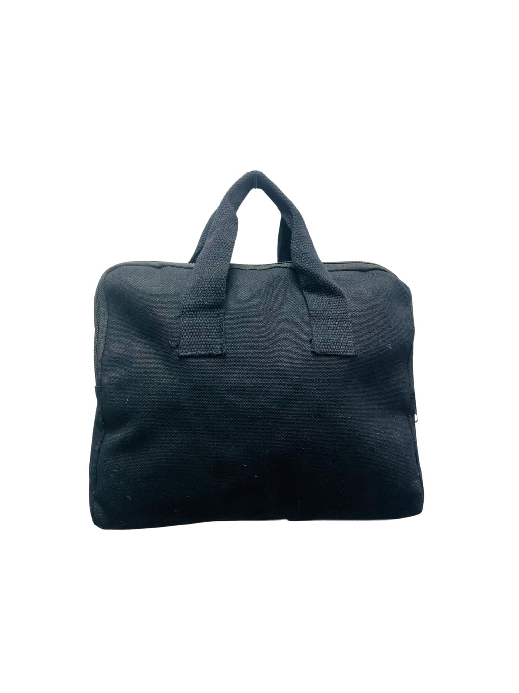 Art Of Colours Multipurpose Cotton Tablet Bag with Zipper for Travel,Office & Shopping (Black)