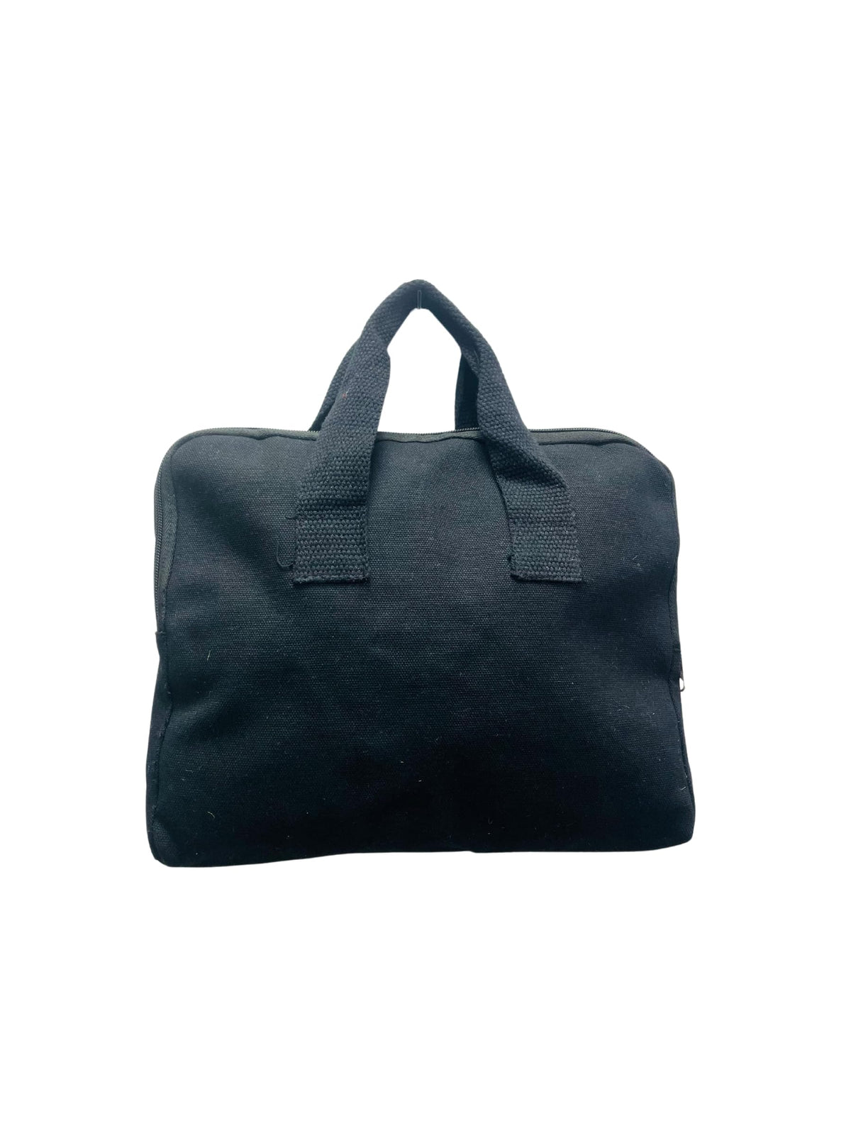 Art Of Colours Multipurpose Cotton Tablet Bag with Zipper for Travel,Office & Shopping (Black)