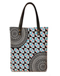 Kalankit Classic Tote Bag For Women | Canvas Printed Totes For Women | Aesthetic Shoulder College Bag For Girls | Vegan Leather | Lightweight Everyday Handbag | Gift for Woman | Checkered Chevron