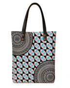 Kalankit Classic Tote Bag For Women | Canvas Printed Totes For Women | Aesthetic Shoulder College Bag For Girls | Vegan Leather | Lightweight Everyday Handbag | Gift for Woman | Checkered Chevron