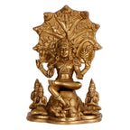 ARTVARKO Brass Dakshinamurthy Shiva Shankar God Shiva as a guru Teacher of All Types of Knowledge Brass Statue Height 9 Inches