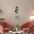 Artvibes Lets Party Printed Decorative Mdf Wood Wall Hanging For Cafe | Club | Quotes Decor Item | Handcrafted Art | Wall Accent | Aesthetic Wooden Decor | Door Hanging Art Items | Gifts (WH_5719N)