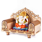 Lakhaji god Singhasan for Pooja Mandir,Wooden Singhasan Temple for God,Singhasan for Diwali, Durga Pooja, Navratri, Ganesh Chaturthi