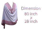 Kabello Winter Accessories For Women And Girls Woolen Shawl For Women 30 Grams Cream Pack Of 1 (M6)