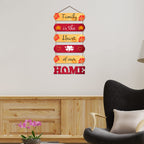 Artvibes Family Is the Heart Wooden Art Decoration item for Home | Decor Hanging Ornaments | Wall Art For Hall | Family Quotes Wall Hanging | Wall Poster | Quotes Decor Item | Art Prints (WH_6605N)
