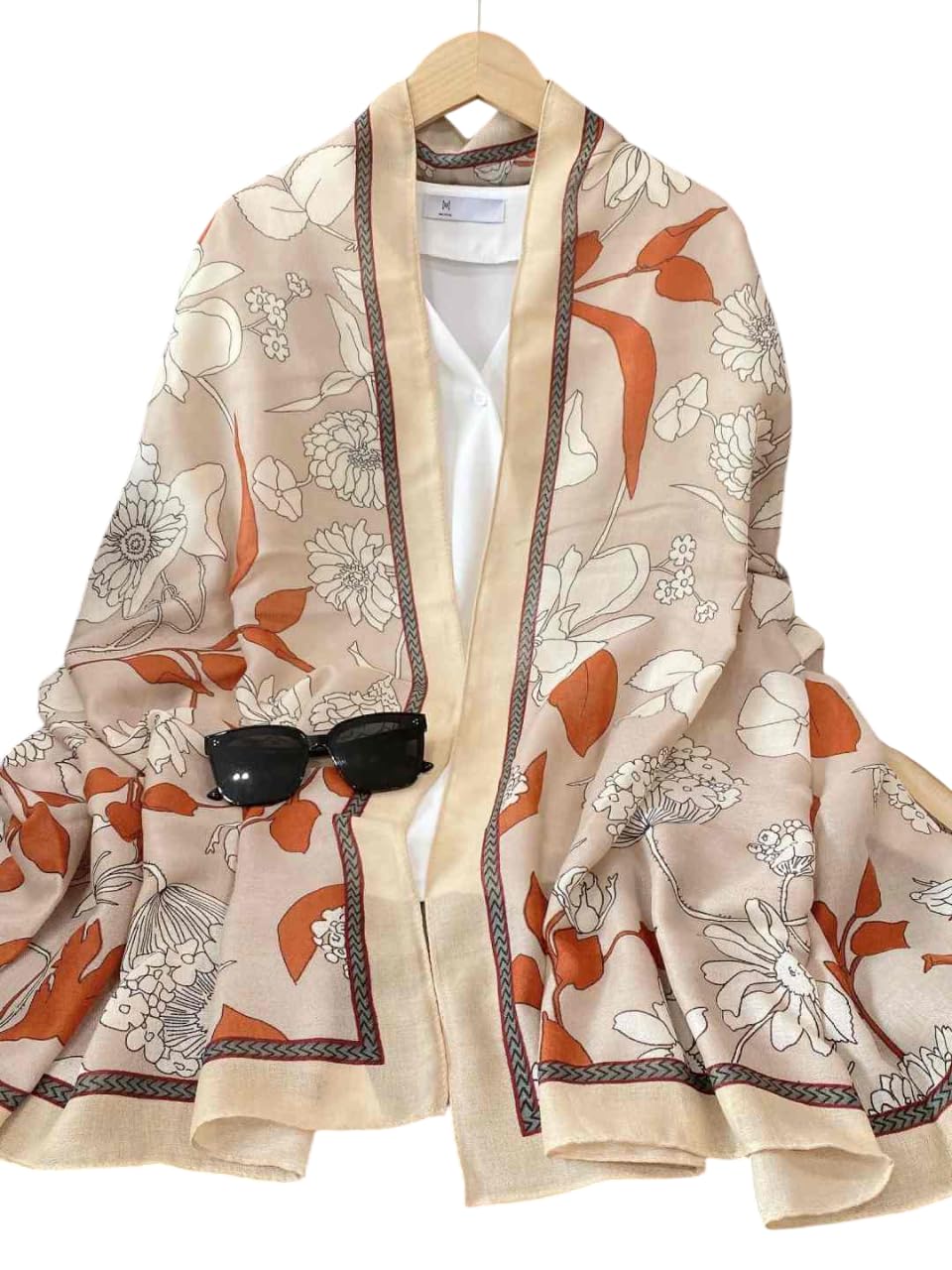 CrossKulture Viscose Scarf for Women | Lightweight & Long | Stole for Women - Stylish Design | Head Scarf for Women & Girls | All Season Accessory