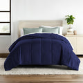 ALISHIBA CASA Hotel Collection 150 GSM All Season Comforter Single Bed AC Blanket/Quilt/Rajai Soft & Breathable Microfiber Lightweight (60 X 90 Inches) - Single Bed Comforter - Navy Blue Color Kafalo