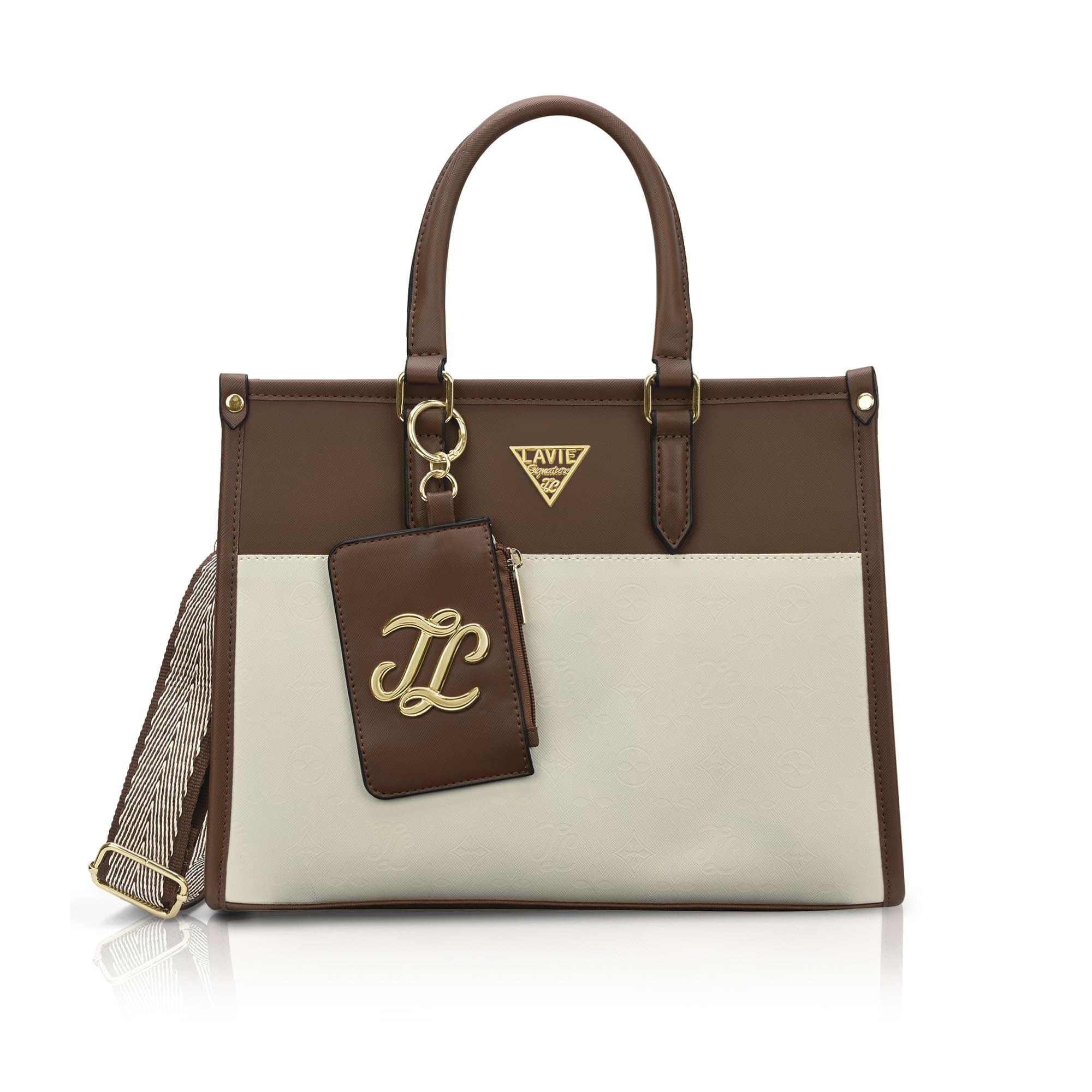 Lavie Signature Women's Ithaca Colourblock Tote Handbag for Women | Tote Bag for Work | Ladies purse | Stylish Shoulder Bag | Gift for Women