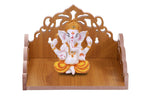 Nexat Plywood Hindola Like a singhasan and Temple for Office Store and Home in Using for Worship (Size - Small) Length (8 Inches), Width (6 Inches), Height (5.5 Inches) (RED A)
