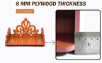 DIVOKAH® Plywood Small Wooden Temple for Home Office and Shop/Wall Hanging Temple/sinhasan/Pooja mandir/Pooja Stand/Hindola (8 MM Plywood Thickness) SNS_WS