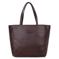 Pramadda Pure Luxury Fiona Brown Tote bags for women office use | hand bags for women | Laptop Bag for Woman 15.6 inch | College bags for girls stylish | Daily Use Travel Tote.