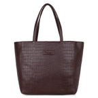 Pramadda Pure Luxury Fiona Brown Tote bags for women office use | hand bags for women | Laptop Bag for Woman 15.6 inch | College bags for girls stylish | Daily Use Travel Tote.